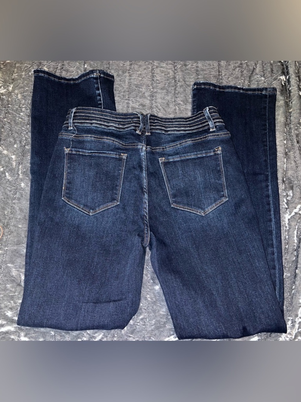 Women’s Dark Blue Boot Cut Jeans - Classic Flare - Picture 5 of 7